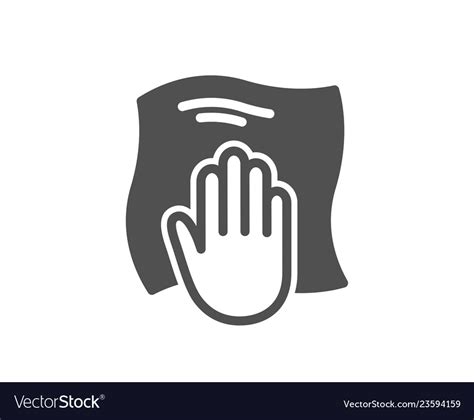Cleaning Cloth Icon Wipe With A Rag Royalty Free Vector