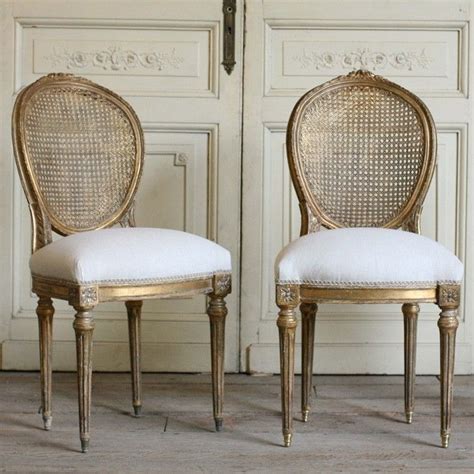 Choose from contactless same day delivery, drive up and more. Pair of Vintage Oval Gold Cane Side Chairs | Cane dining ...