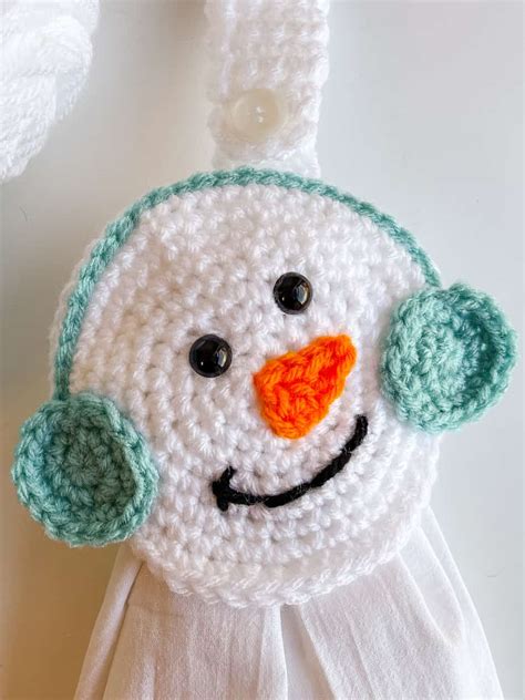 Crochet Snowman Pattern Free Towel Topper Pattern