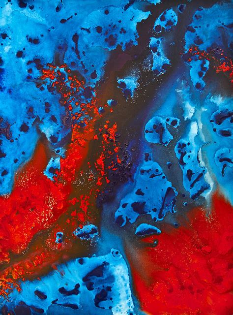Blue And Red Abstract 2 Painting By Sharon Cummings Pixels