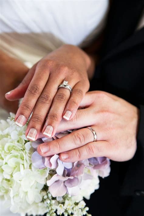 Bride And Groom Wedding Rings Stock Photo Image Of Celebration