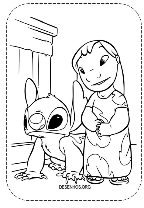 107 Desenhos Lilo E Stitch Para Imprimir E Colorir