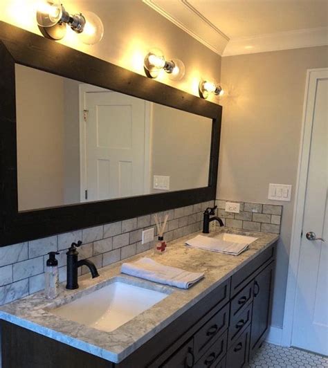 Instantly upgrade new construction or dated, decaying bathroom mirrors with our easy diy mirror frame kit. CUSTOM SIZE MIRRORS, Mirror, Bathroom Mirror, Vanity ...