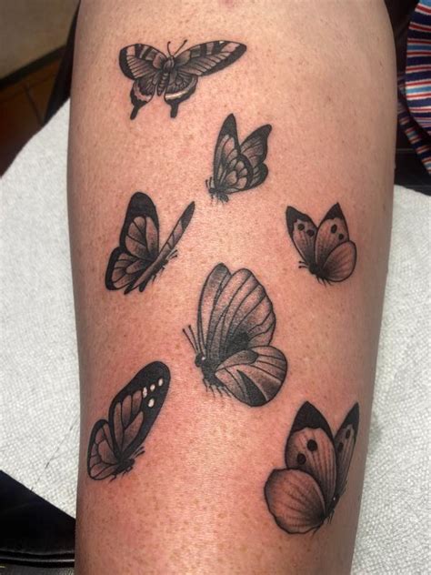 Unify Tattoo Company Tattoos Nature Black And Gray Butterflies