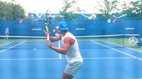 Rafael Nadal Training Court Level View Atp Tennis Practice Youtube