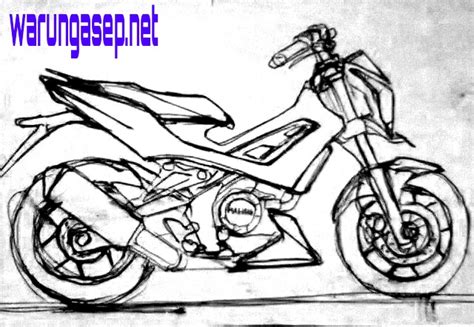 Koleksi gambar sketsa motor ninja drag terlengkap dinding motor via dindingmodifikasimotor.blogspot.com. Paling Keren Gambar Sketsa Motor Balap Sederhana - Tea And ...