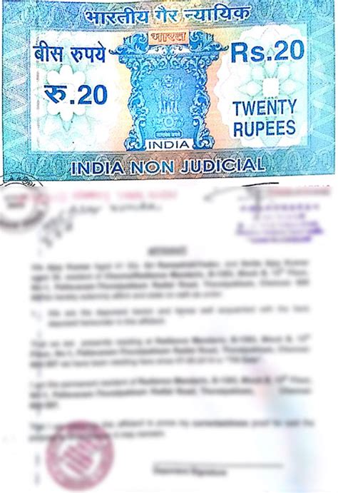 Value Of Stamp Paper For Indemnity Bond In Maharashtra My Stamp Only