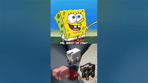 Spongebob Patrick And Squidward Argue About Which Minecraft Mob Is