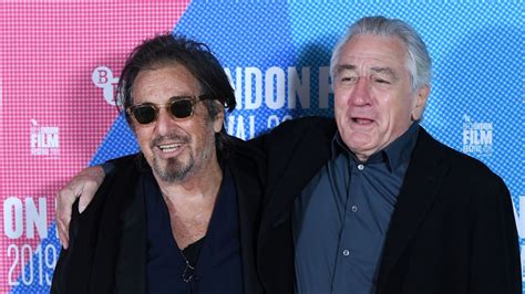 Al Pacino And Robert De Niro Embrace At The Irishman Photocall
