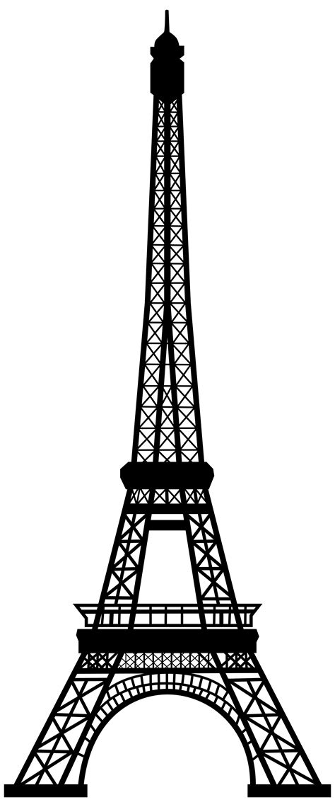 Eiffel Tower Silhouette Clip Art Paris Png Download 33258000