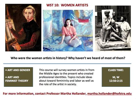 Courses You Should Know About Wst 10 — “women Artists” By Rachel Davis Diplomat Digest