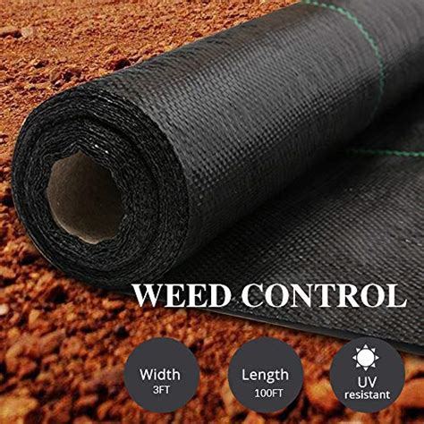 Agtek Garden Weed Barrier Landscape Fabric 38oz 3x100 Ft Heavy Duty