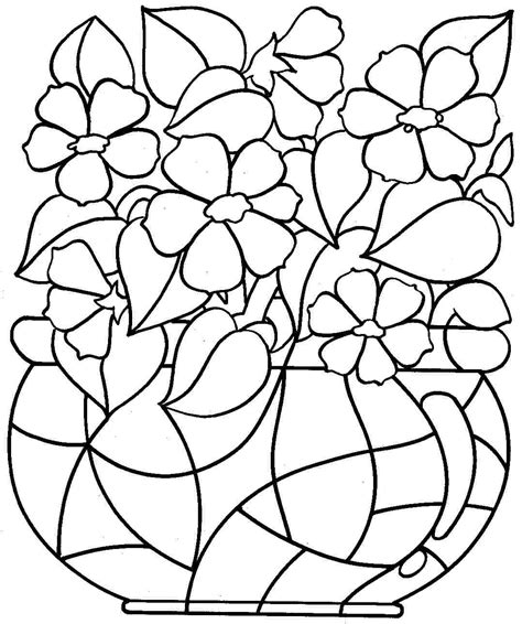 Printable Spring Flower Coloring Pages Coloring Home