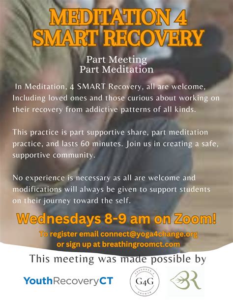 Smart Recovery And Peer Group Activities August 2023