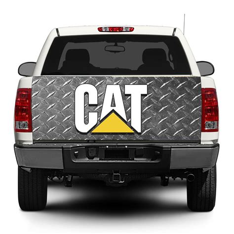 Cat Caterpillar Logo Steel Tailgate Decal Sticker Wrap Pick Up Truck