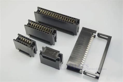20 Pcs 254 Mm Pitch Edge Card Connector Idc Type Slot 10 14 16 20 24