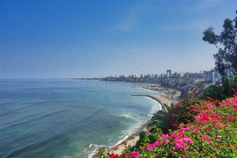 Miraflores District In Lima In Peru On The Pacific Ocean Stock Image