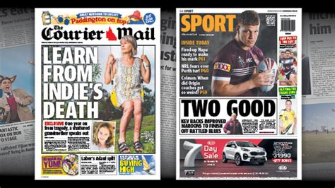 Courier Mail Tomorrows Front Page Tonight The Courier Mail