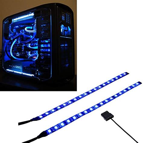 Leddess Pc Led Flexible Light Strip Blue Computer Lighting With