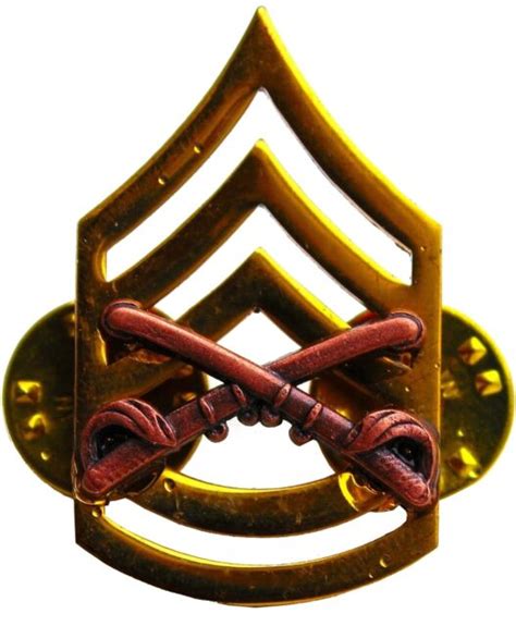 cavalry us army rank e7 sergeant first class sfc military veteran hat pin ebay
