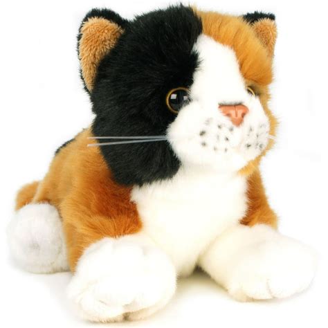 Caliope The Calico Cat 7 Inch Without Tail Animal Plush By Tiger