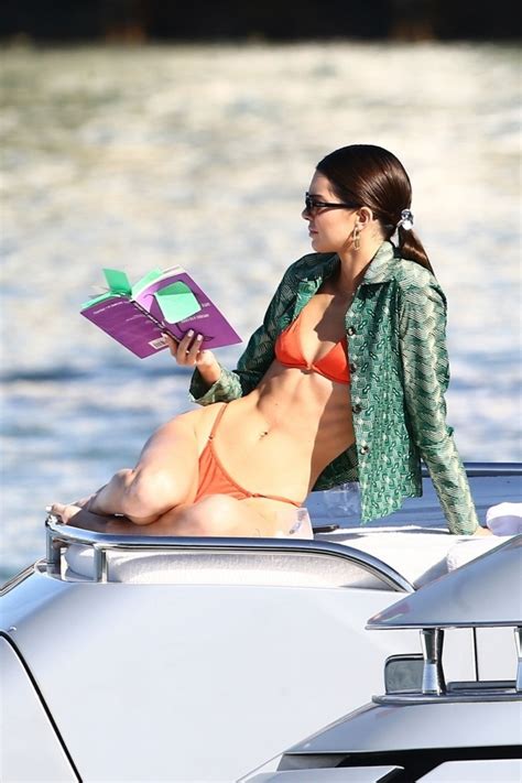 Kendall Jenner In A Red Bikini CelebMafia