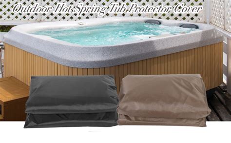 Hot Tub Cover Square Hot Tub Cover Protector With Elastic Waterproof