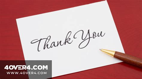 Writing Thank You Notes Ideas Examples And Inspiration 4over4com