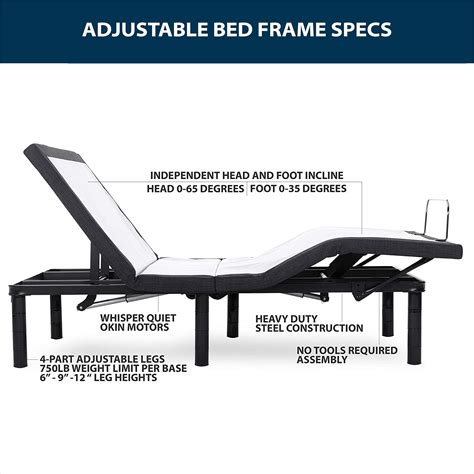 Buy Blissful Nights E3 Split King Adjustable Bed Base Frame With