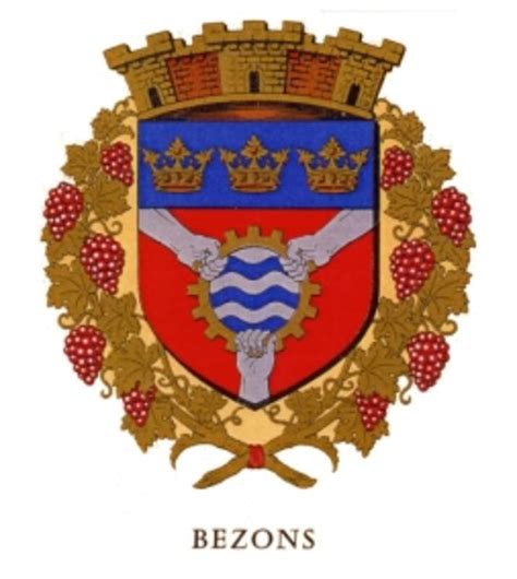 The current local time in bezons is 109 minutes ahead of apparent solar time. Ville de Bezons - Armoiries