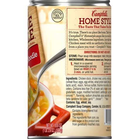 Campbells Homestyle Soup Chicken Noodle Soup 186 Oz Foods Co