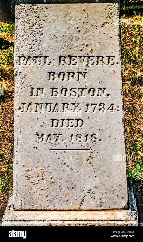 Paul Revere Grave Patriot Rider Granary Burying Ground Boston