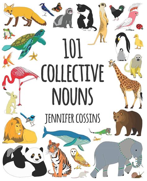 A collection of a particular animal species is given a special term which is their group name for example an army of ants, a swarm of bees etc. Kids' Book Review: Review: 101 Collective Nouns