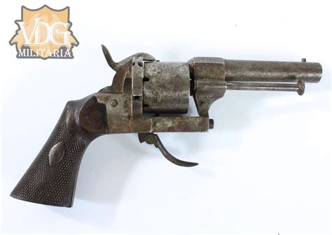 Civil War Era Belgian Pinfire Revolver Vdg Militaria