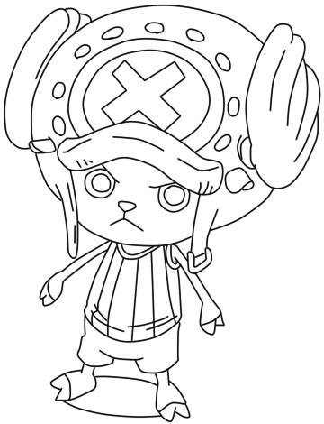 Tony Tony Chopper One Piece Coloring Pages Coloring Pages