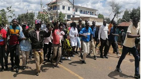 Drama In Kisii As Uda Supporters Hold Mass Demos Closing All Roads