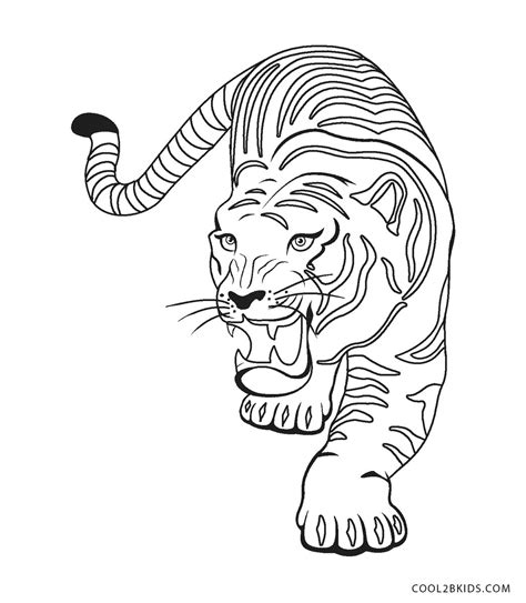 Tigre Da Colorare Disegni Per Bambini Da Stampare