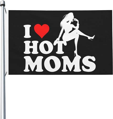 dingtaifeng i heart hot moms flag 3x5 ft double sided outdoor indoor i love hot