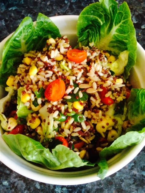 Brown Rice And Red Quinoa Salad Recipe Recipeyum