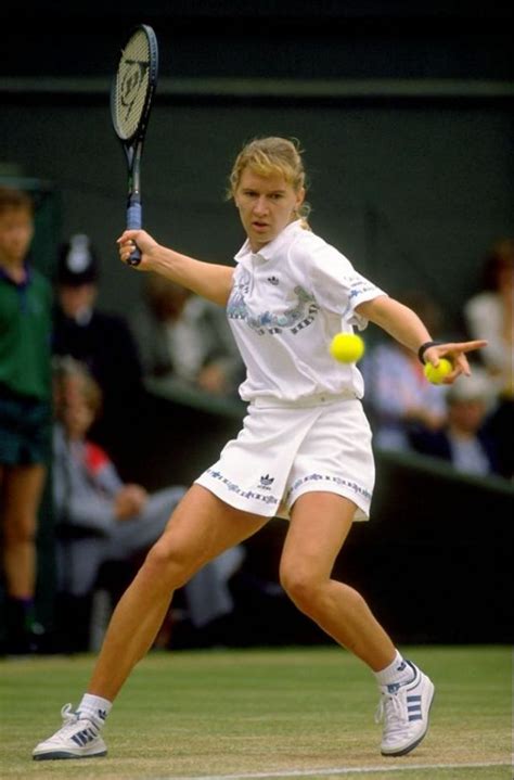 26 Candid Photographs Of A Young Steffi Graf While Performing On Stages