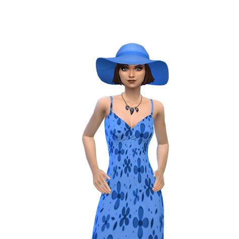 Vibrant Floral Dress The Sims 4 Create A Sim Curseforge