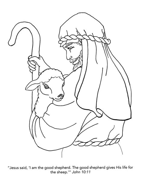 I Am The Good Shepherd Coloring Pages At Free