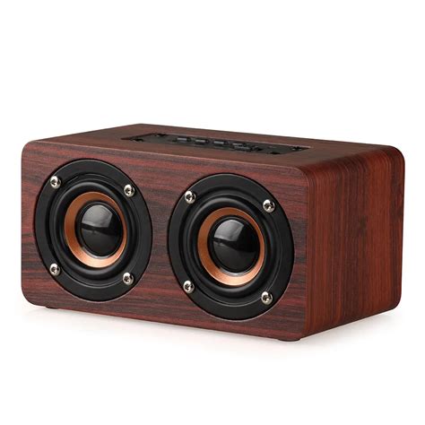 W5 Wooden Bluetooth Speakers Mobile Computer High Power Subwoofer
