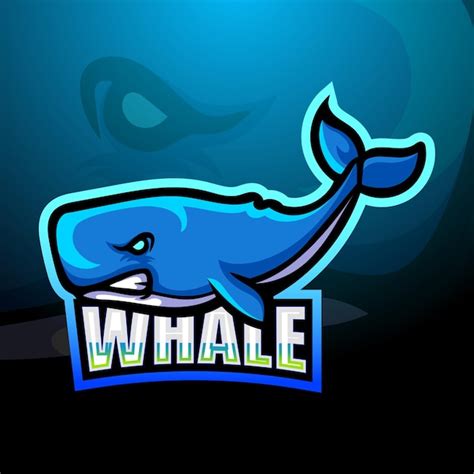 Premium Vector Whale Mascot Logo Design