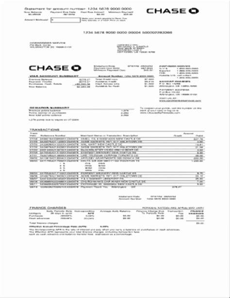 Create Fake Chase Bank Statement Template Centrichor