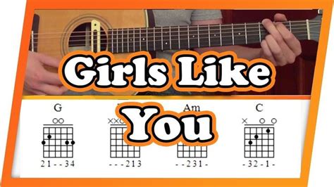 Girls Like You Maroon 5 Guitar Tutorial Easy Chords Lessons For