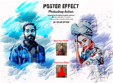 Poster Effect Photoshop Action By Al Amin On Dribbble