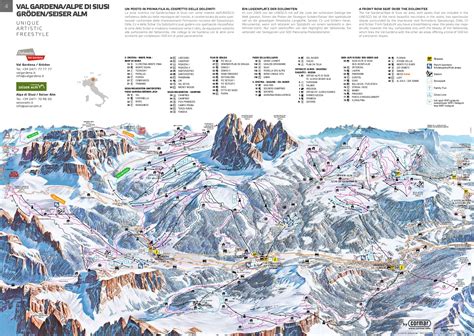 Val Gardena Ski Trail Map Free Download