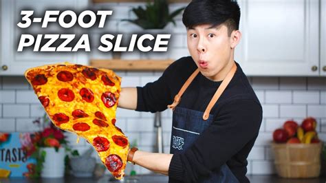 I Made A Giant 3 Foot Pizza Slice • Tasty Youtube