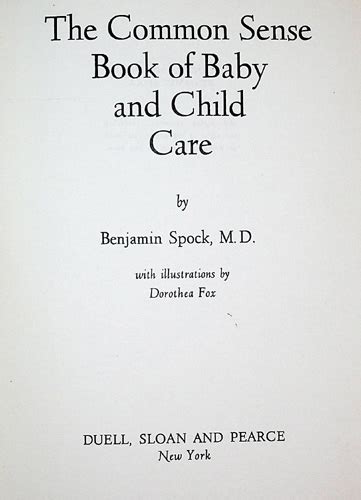 The Common Sense Book Of Baby And Child Care
